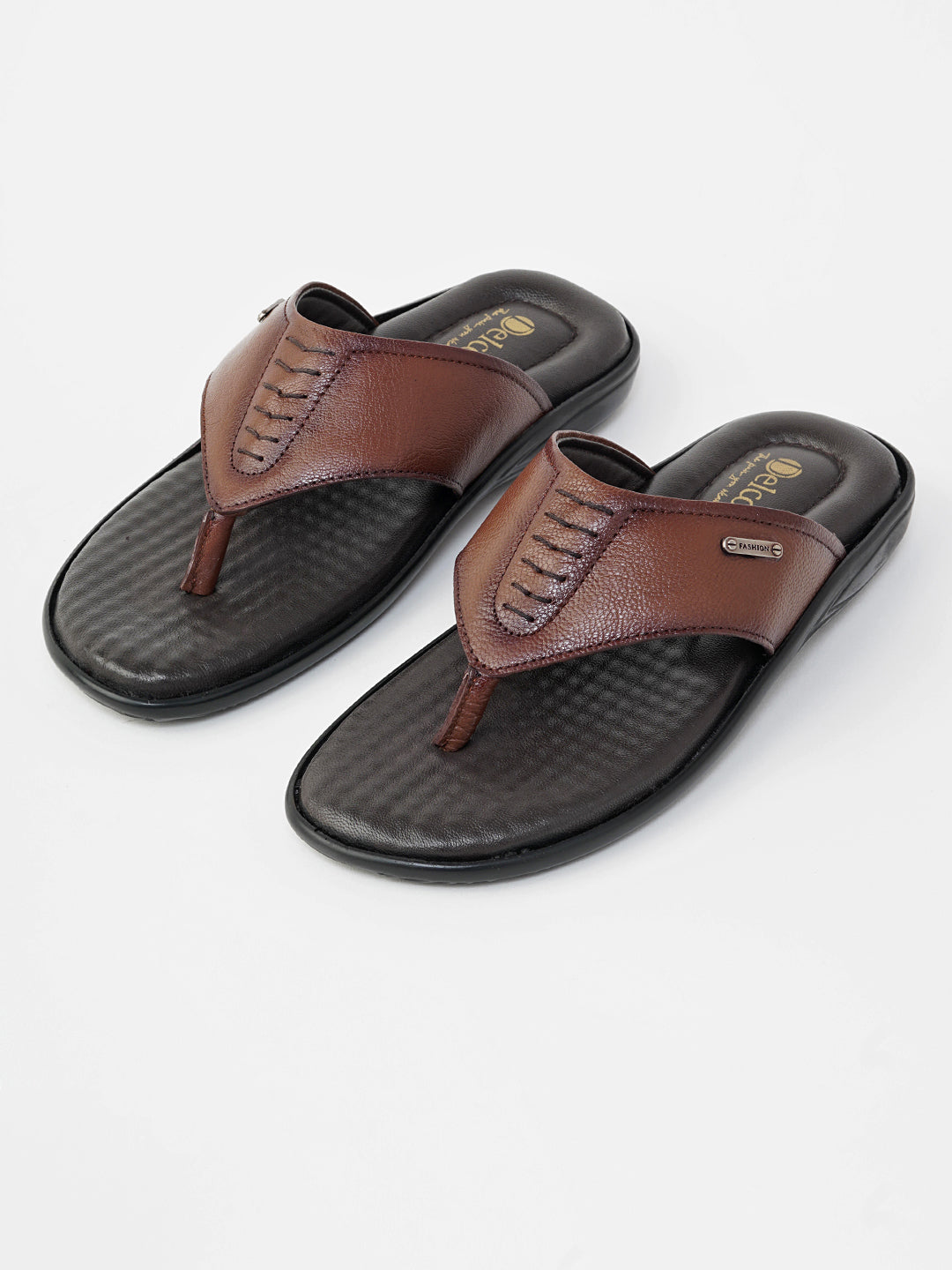 Delco Men Breeze Leather Chappal
