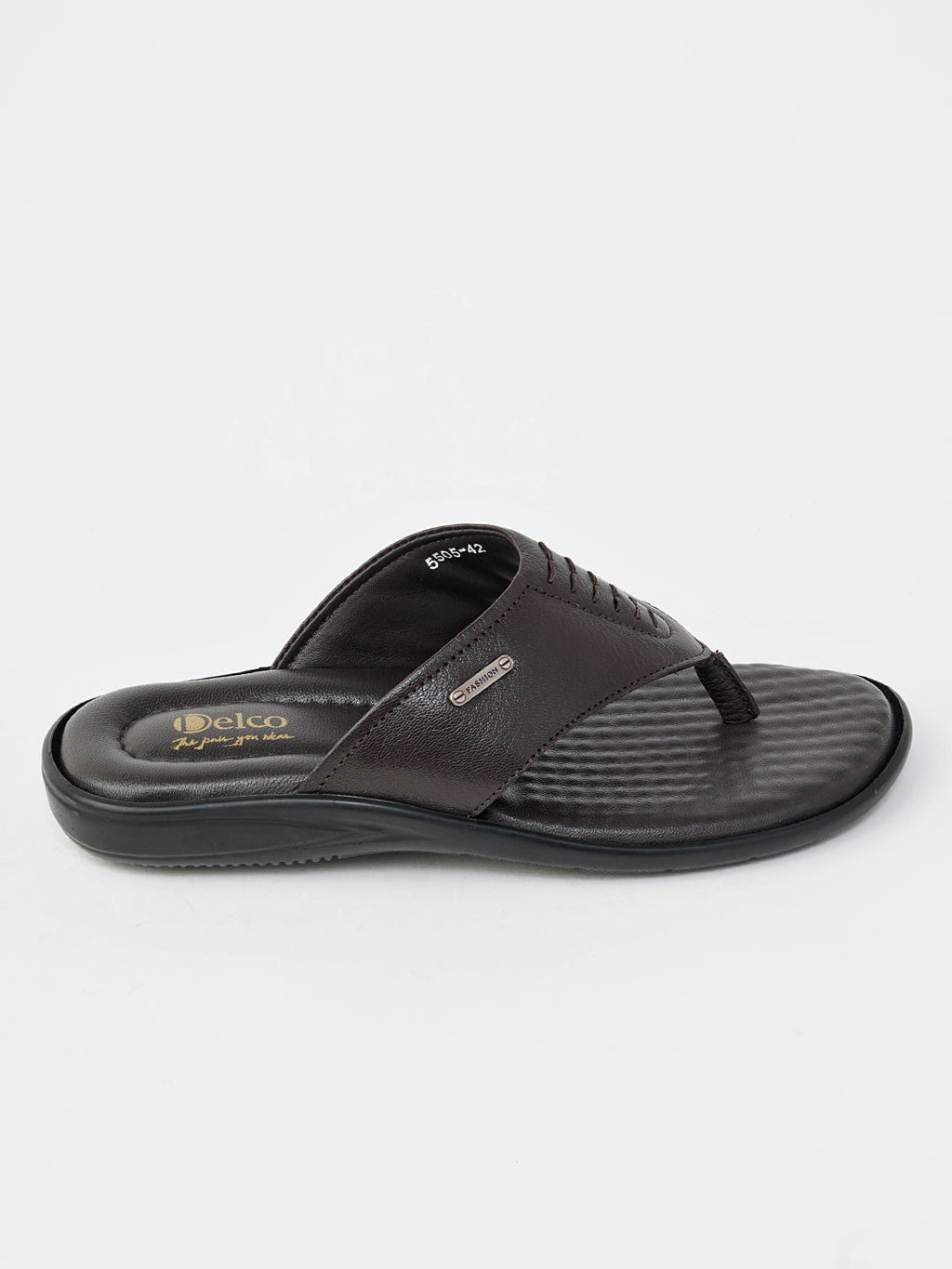Delco Men Breeze Leather Chappal