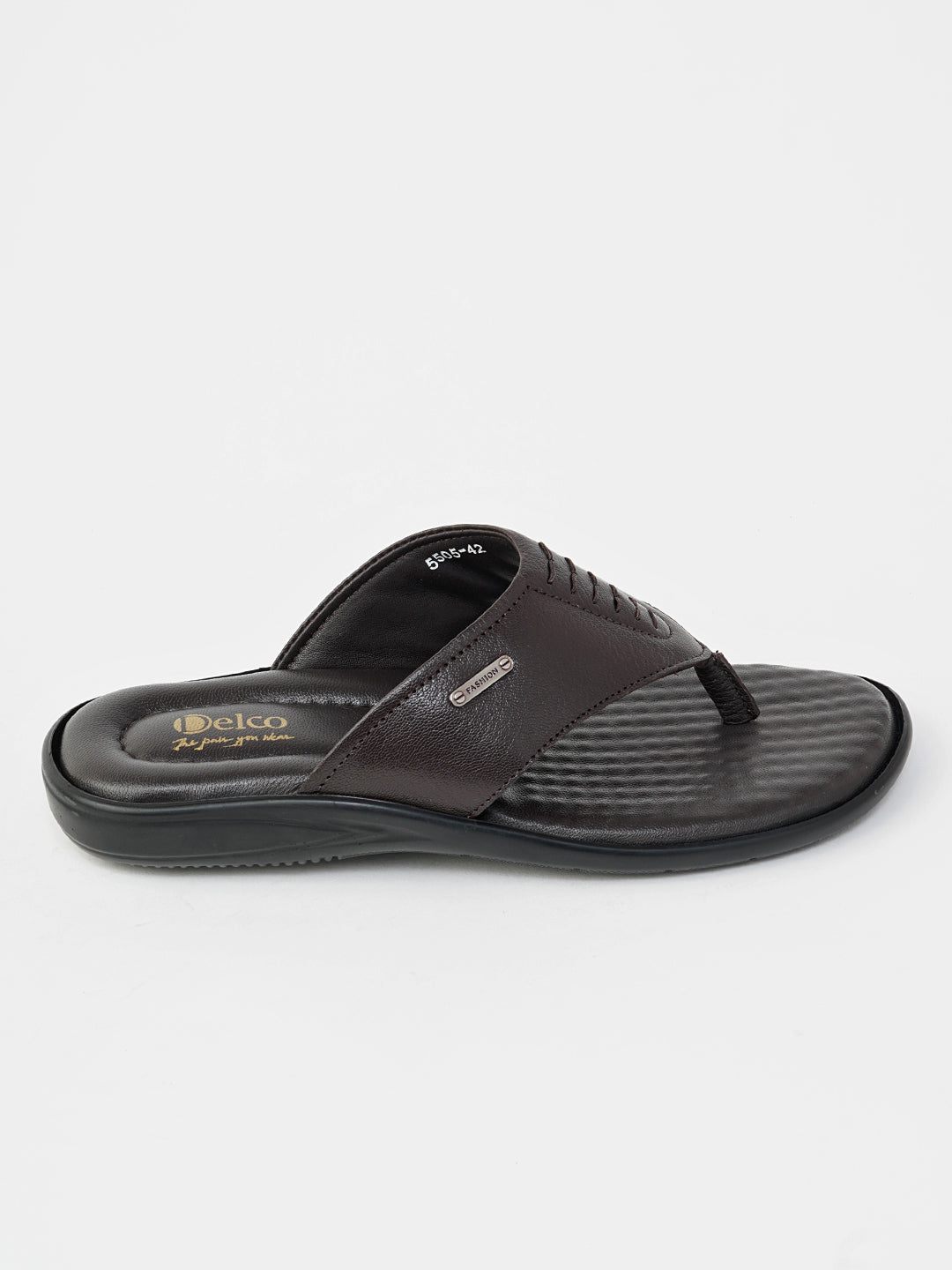 Delco Men Breeze Leather Chappal