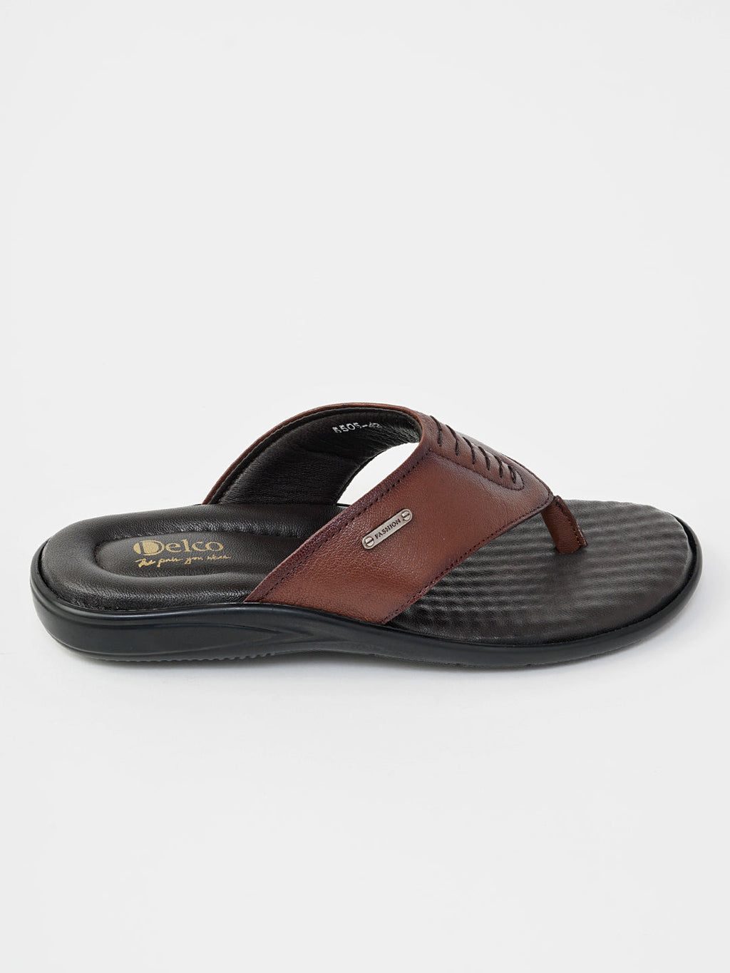 Delco Men Breeze Leather Chappal