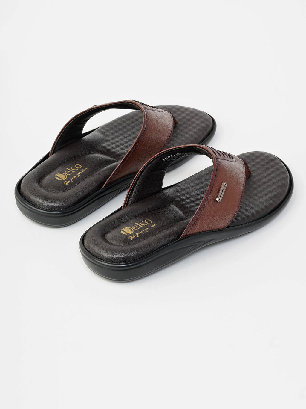 Delco Men Breeze Leather Chappal